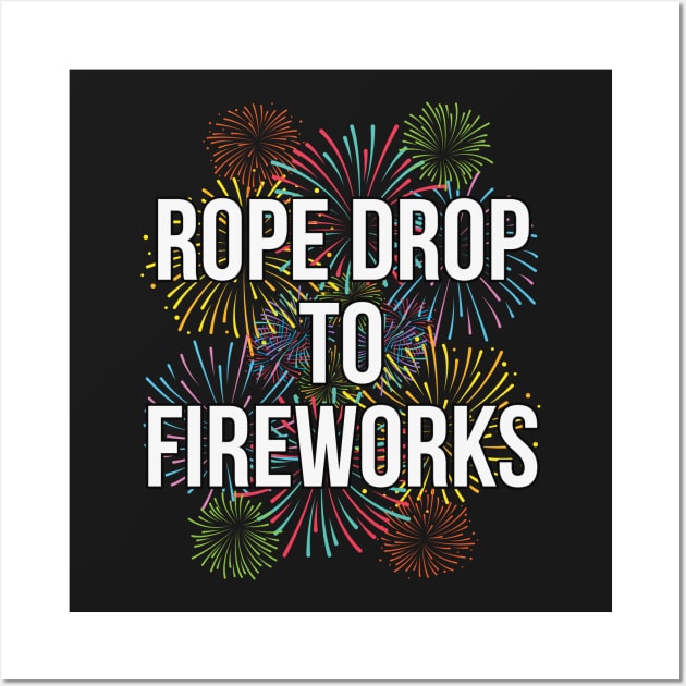 Rope Drop To Fireworks Theme Park Wall Art by charlescheshire